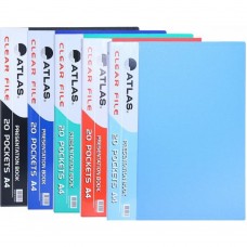 Atlas Clear File A4 / 20 Pockets